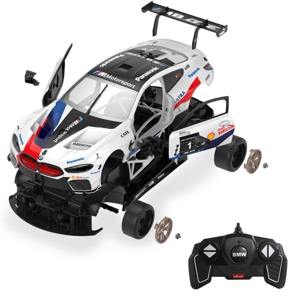 Produktbild: Jamara BMW M8 GTE 1:18 wei&szlig; 2,4GHz Bausatz