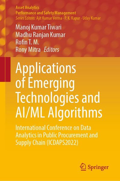 Produktbild: Applications of Emerging Technologies and AI/ML Algorithms