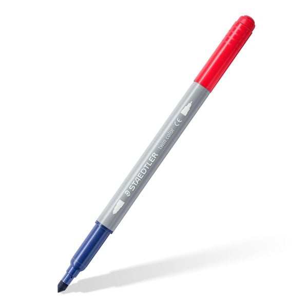 Produktbild: STAEDTLER Schreib- und Zeichbedarf 3280 Doppelfasermaler zweifarbig, 10er Set