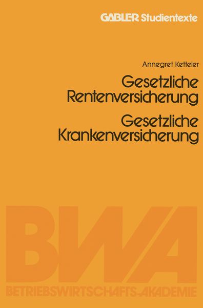 Produktbild: Gesetzliche Rentenversicherung. Gesetzliche Krankenversicherung