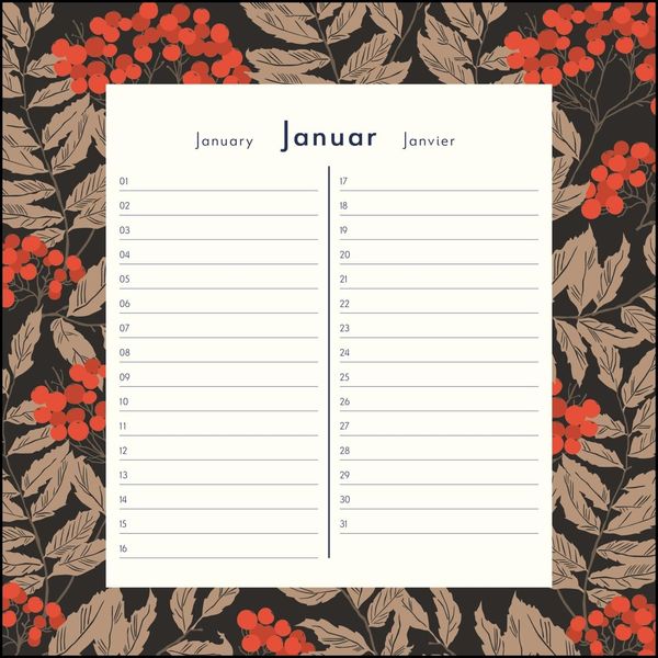 Produktbild: Immerw&auml;hrender Geburtstagskalender &ndash; Lovely Flowers &ndash; Haferkorn & Sauerbrey &ndash; Quadrat-Format 24 x 24 cm