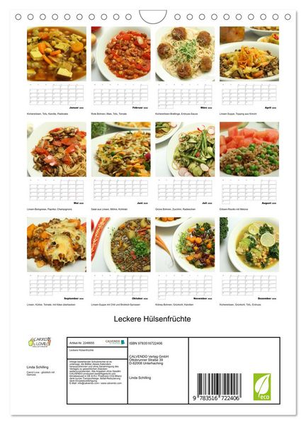 Produktbild: Leckere H&uuml;lsenfr&uuml;chte (Wandkalender 2026 DIN A4 hoch), CALVENDO Monatskalender