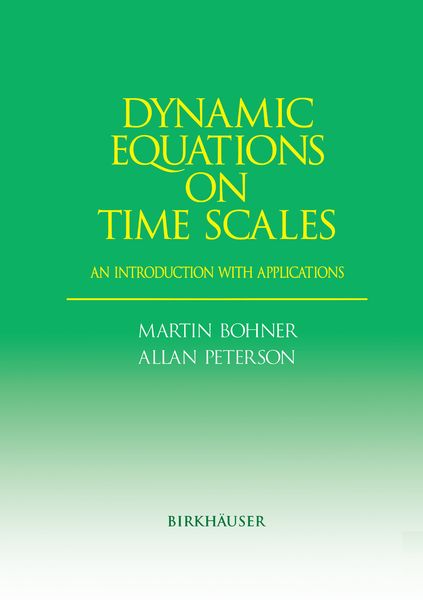Produktbild: Dynamic Equations on Time Scales