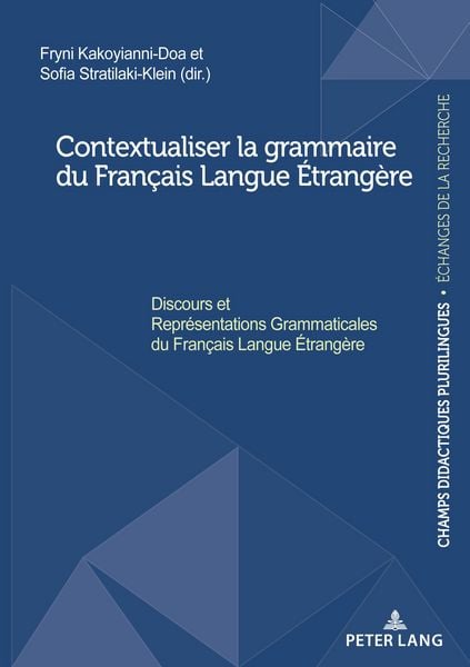 Produktbild: Contextualiser la grammaire du Fran&ccedil;ais Langue &Eacute;trang&egrave;re