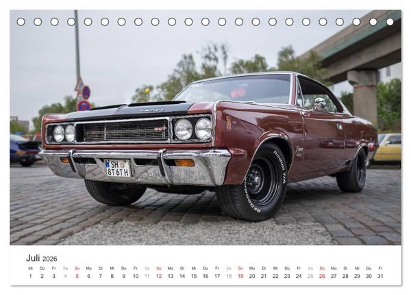 Produktbild: Amerikanische Oldtimer - Vintage US Cars auf Hamburgs Stra&szlig;en (Tischkalender 2026 DIN A5 quer), CALVENDO Monatskalender