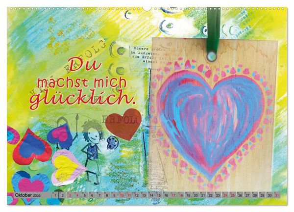 Produktbild: F&uuml;r meinen Lieblingsmenschen (hochwertiger Premium Wandkalender 2026 DIN A2 quer), Kunstdruck in Hochglanz
