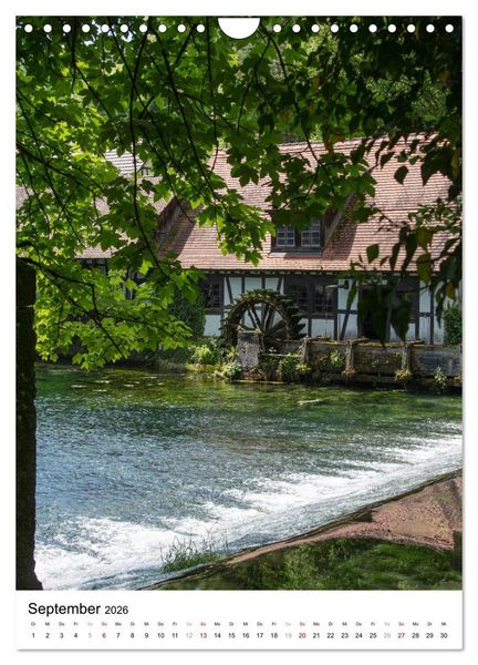 Produktbild: Blaubeuren I Das Kloster - Der Blautopf - Der Ort (Wandkalender 2026 DIN A4 hoch), CALVENDO Monatskalender