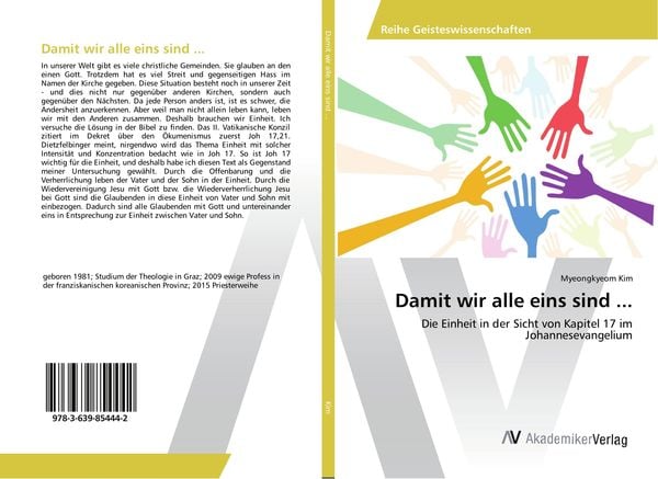 Damit wir alle eins sind ..., Taschenbuch von Myeongkyeom Kim, AV Akademikerverlag, 9783639854442