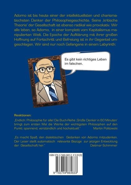 Produktbild: Adorno in 60 Minuten