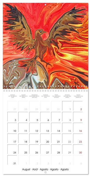 Produktbild: Des r&ecirc;ves f&eacute;eriques - Peinture digitale (Calendrier mural carr&eacute; 2026 30x30 cm) Calendrier double avec une page pour vos prises de notes