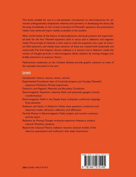 Produktbild: Electrodynamics: A Concise Introduction