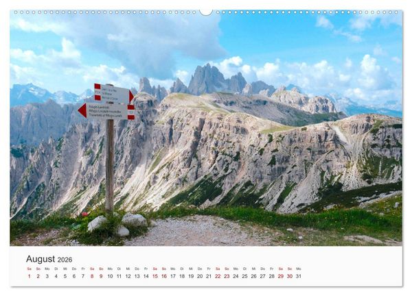 Produktbild: Die sch&ouml;nsten Orte in Italien. (Wandkalender 2026 DIN A2 quer), CALVENDO Monatskalender