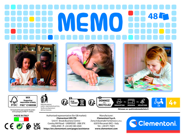 Produktbild: Kinderspiel Disney Tierbabies Memo Kompakt mit 48 Karten