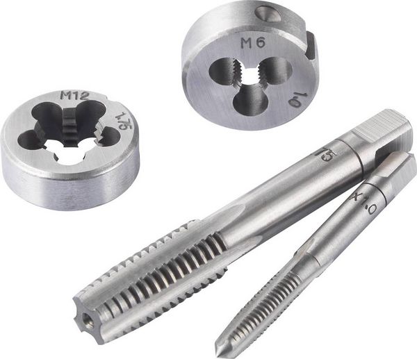 Produktbild: TOOLCRAFT TO-7015521 Gewindeschneidsatz 32teilig Stahl M3 x 0.50, M4 x 0.70, M5 x 0.80, M6 x 1, M8 x 1.25, M10 x 1.50, M12 x 1.75