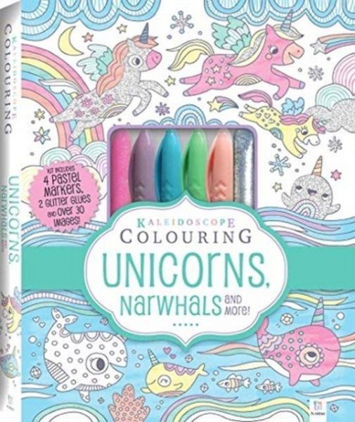 Produktbild: Kaleidoscope Pastel Colouring Kit: Unicorns, Narwhals, More