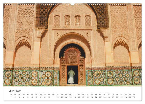 Produktbild: Das farbenfrohe Marokko (hochwertiger Premium Wandkalender 2026 DIN A2 quer), Kunstdruck in Hochglanz