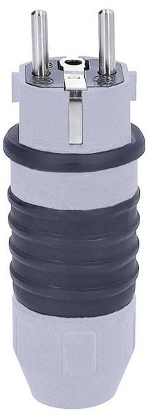 Produktbild: AS Schwabe 62301 Schutzkontaktstecker 230V Grau, Schwarz IP54