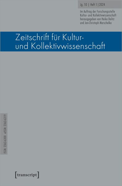 Produktbild: Zeitschrift f&uuml;r Kultur- und Kollektivwissenschaft