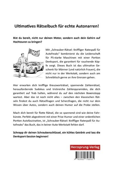 Produktbild: Schrauber-R&auml;tsel: Kniffliger Ratespa&szlig; f&uuml;r Autofreaks - Ultimatives R&auml;tselbuch f&uuml;r echte Autonarren!