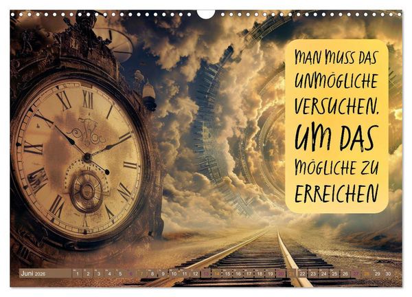 Produktbild: Im Flow der Zeit - im Hier und Jetzt (Wandkalender 2026 DIN A3 quer), CALVENDO Monatskalender