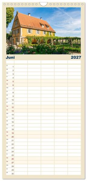 Produktbild: Familienplaner 2027 - Ein Spaziergang durch Rothenburg ob der Tauber mit 5 Spalten (Wandkalender, 21 x 45 cm) CALVENDO