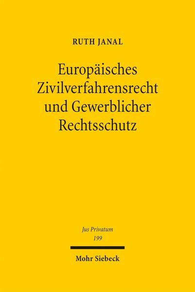 Produktbild: Europ&auml;isches Zivilverfahrensrecht und Gewerblicher Rechtsschutz
