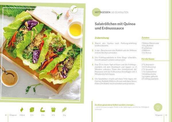 Produktbild: Vegetarische Di&auml;t - Ern&auml;hrungsplan zum Abnehmen f&uuml;r 30 Tage