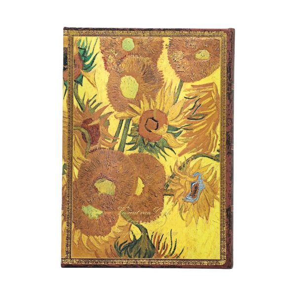 Produktbild: Notizbuch Van Gogh, Sonnenblumen Midi Unliniert