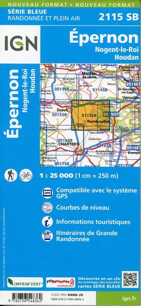 Produktbild: &Eacute;pernon-Nogent-le-Roi.Houdan 1:25 000
