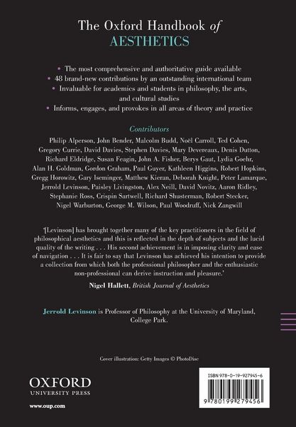 Produktbild: The Oxford Handbook of Aesthetics