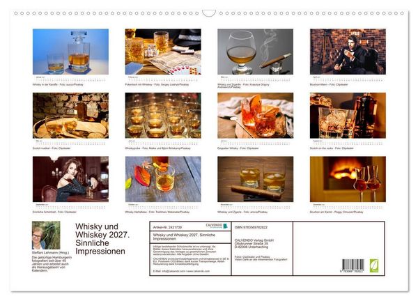Produktbild: Whisky und Whiskey 2027. Sinnliche Impressionen (Wandkalender 2027 DIN A2 quer), CALVENDO Monatskalender