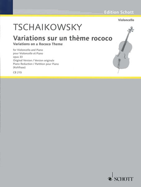 Tschaikowsky, P: Variations sur un thème rococo