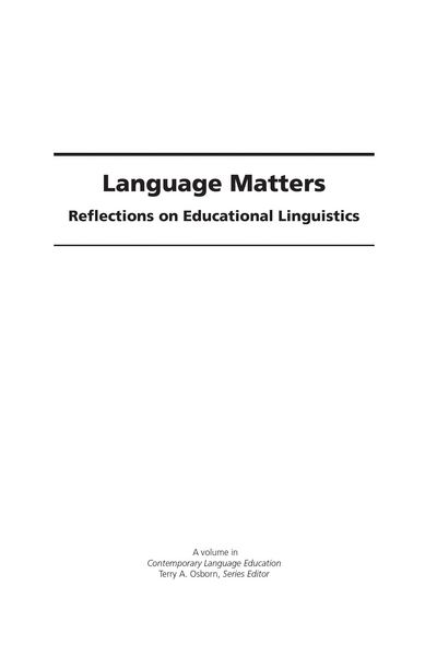 Produktbild: Language Matters