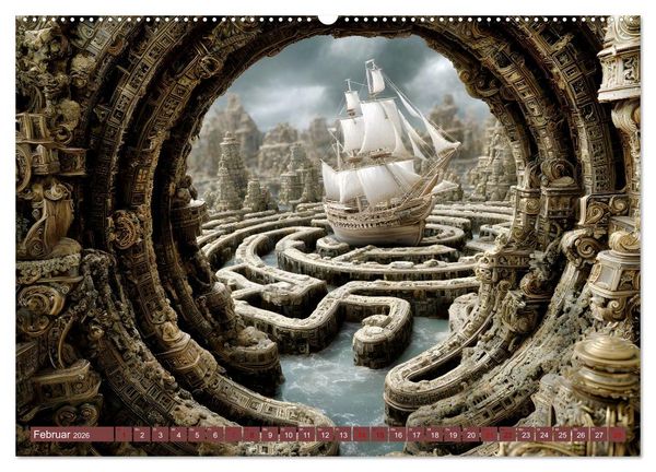 Produktbild: Die Kunst des Verirrens (Wandkalender 2026 DIN A2 quer), CALVENDO Monatskalender