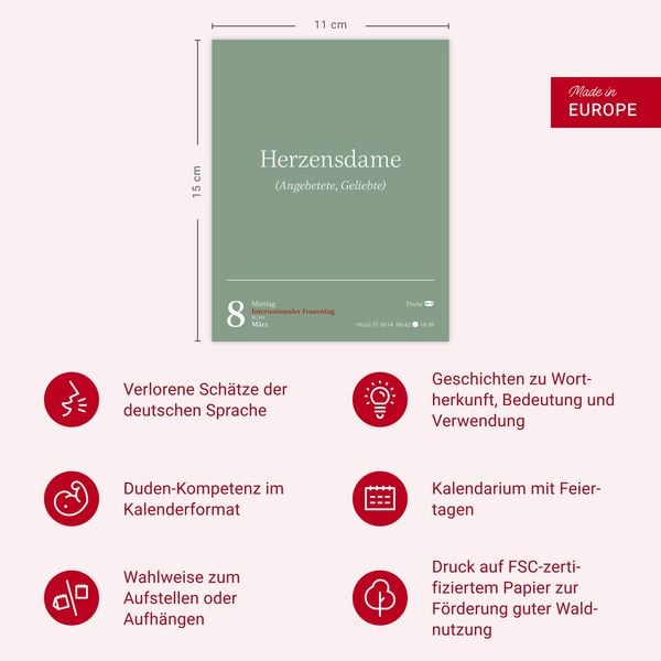 Produktbild: Duden Vergessene Wortsch&auml;tze Tagesabrei&szlig;kalender 2027