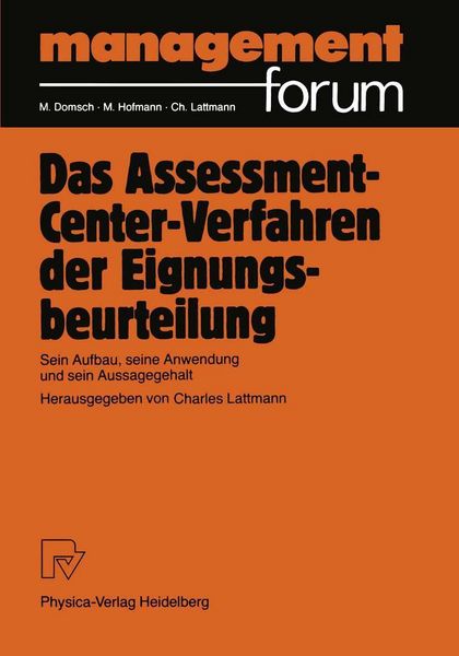Produktbild: Das Assessment-Center-Verfahren der Eignungsbeurteilung
