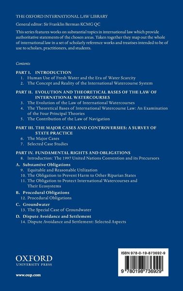 Produktbild: The Law of International Watercourses