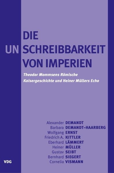 Produktbild: Die Unschreibbarkeit von Imperien