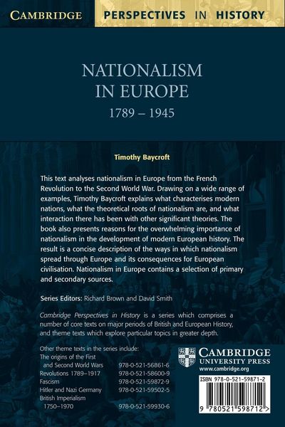 Produktbild: Nationalism in Europe 1789 1945