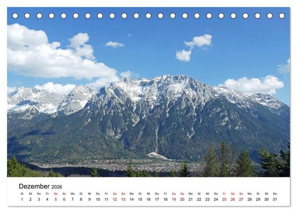 Produktbild: Wundersch&ouml;ne Landschaften in den Alpen (Tischkalender 2026 DIN A5 quer), CALVENDO Monatskalender