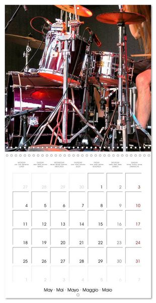 Produktbild: Drummer Action (Wall Calendar 2026 12 &times; 12 Inch) CALVENDO 12 Month Wall Calendar
