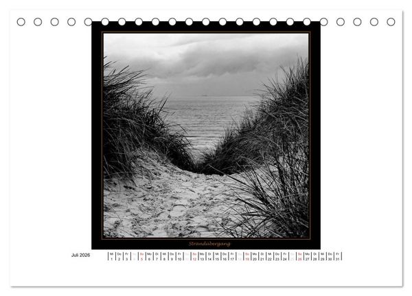 Produktbild: Wangerooge in Fine Art (Tischkalender 2026 DIN A5 quer), CALVENDO Monatskalender