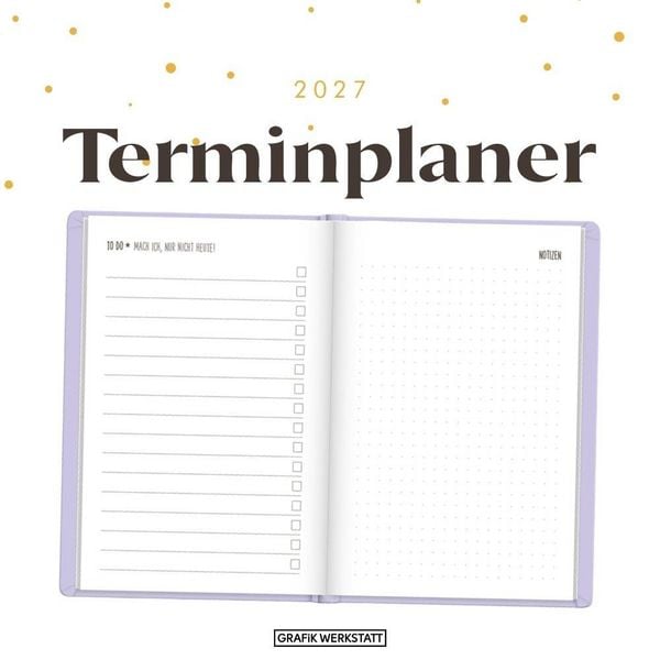 Produktbild: Terminplaner Lederlook 2027 Lavender