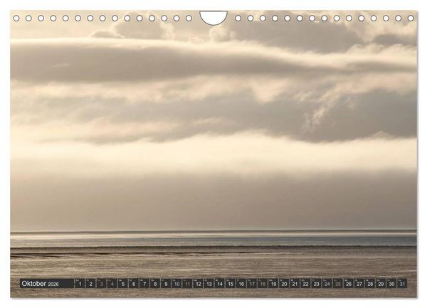 Produktbild: F&ouml;hr und Amrum - Spazierg&auml;nge am Meer (Wandkalender 2026 DIN A4 quer), CALVENDO Monatskalender