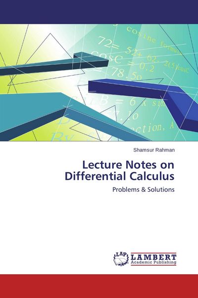 Produktbild: Lecture Notes on Differential Calculus