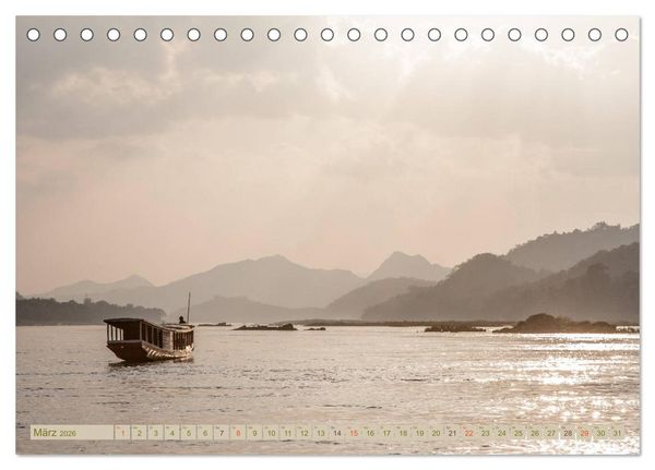 Produktbild: Laos - eine Bildreise (Tischkalender 2026 DIN A5 quer), CALVENDO Monatskalender