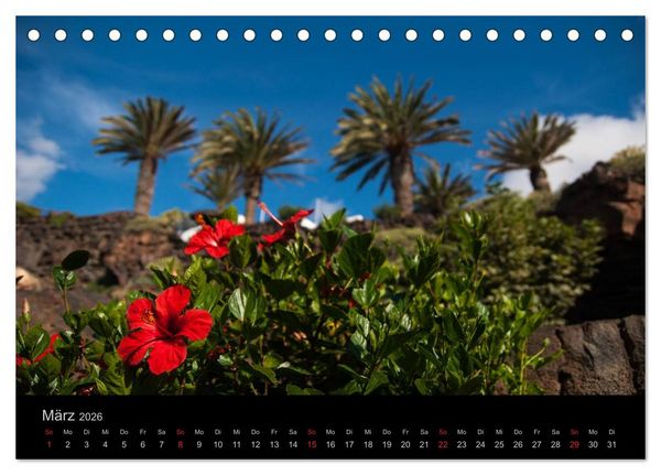 Produktbild: Unterwegs auf Lanzarote (Tischkalender 2026 DIN A5 quer), CALVENDO Monatskalender