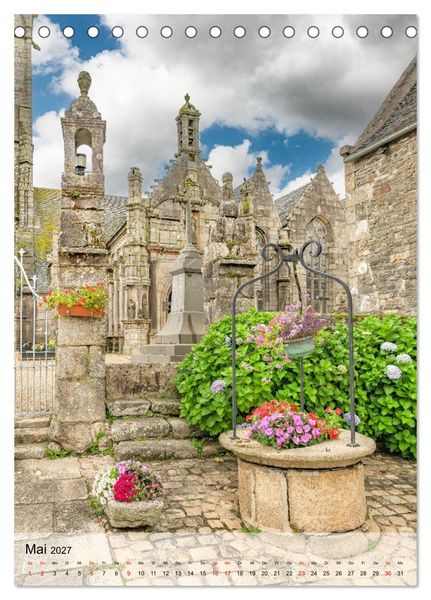 Produktbild: Kalvarien in der Bretagne (Tischkalender 2027 DIN A5 hoch), CALVENDO Monatskalender