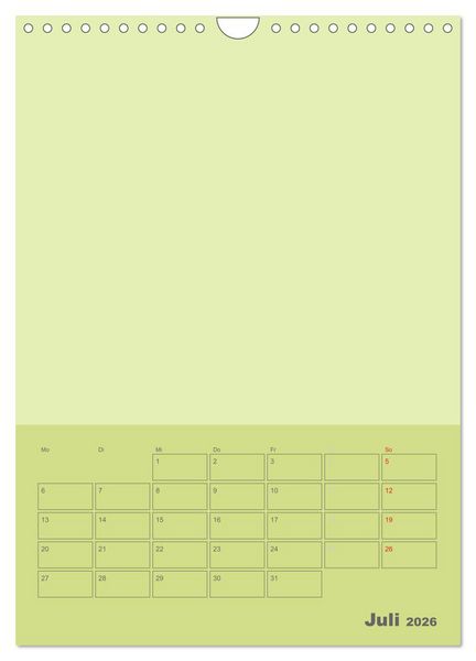 Produktbild: Bastel Terminkalender (Wandkalender 2026 DIN A4 hoch), CALVENDO Monatskalender