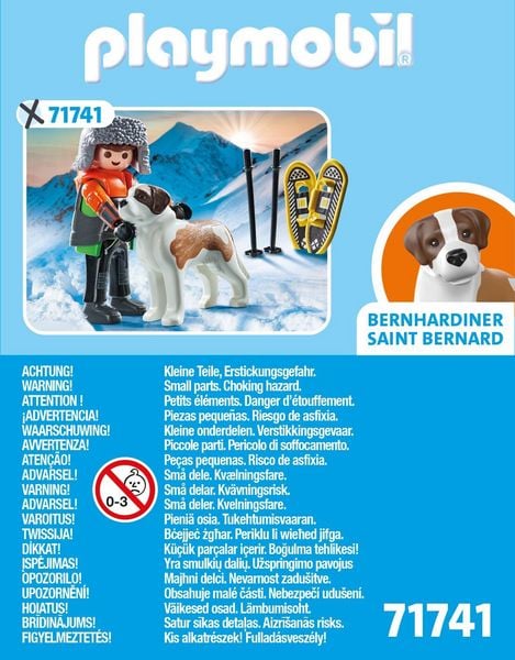 Produktbild: PLAYMOBIL 71741 Wanderer mit Bernhardiner